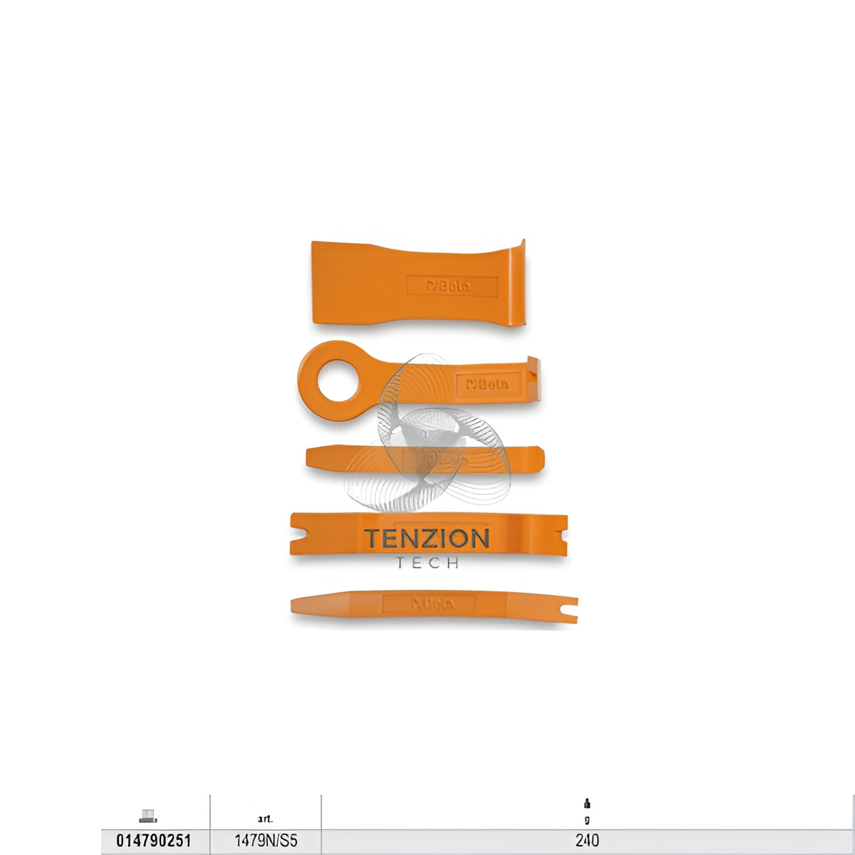 Beta 1479N/S5 Kit 5 Levapioli in Nylon Professionali per Carrozzeria