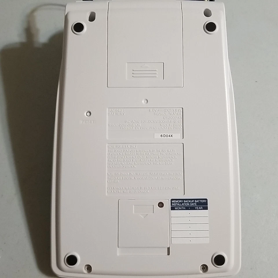 Sharp Electronic Printing Calculator EL-1750PIII With Manuel Tested And Works - Image 4 of 4