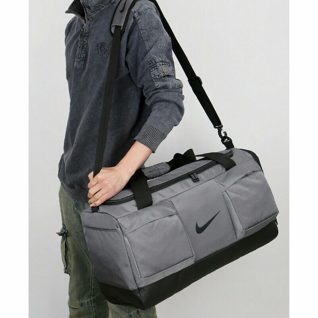 nike brasilia medium holdall grey