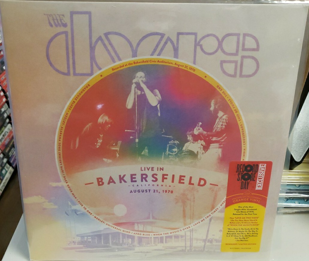 LP THE DOORS Live In Bakersfield (2LP ORANGE VINYL, RSD BF 2023) NEW