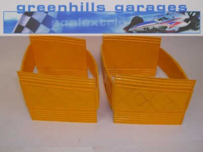 Greenhills Scalextric Yellow Bridge Supports Pair - Used MACC132