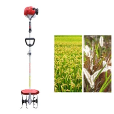 42.7CC Garden Tiller Cultivator Handheld 2 Stroke Gas Powered Engine Machine USA