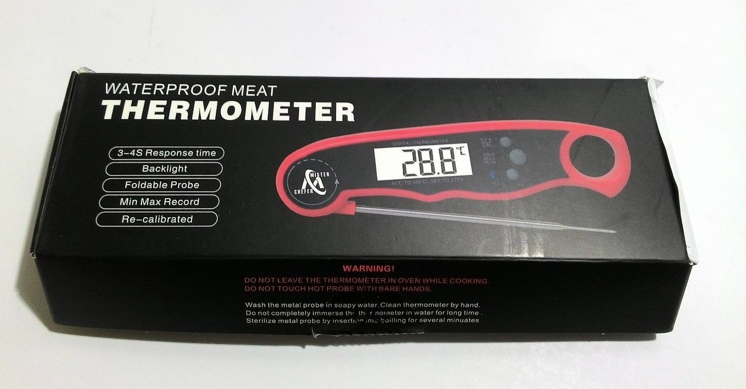 Digital Meat Thermometer - Best Waterproof Instant Read Thermometer-image