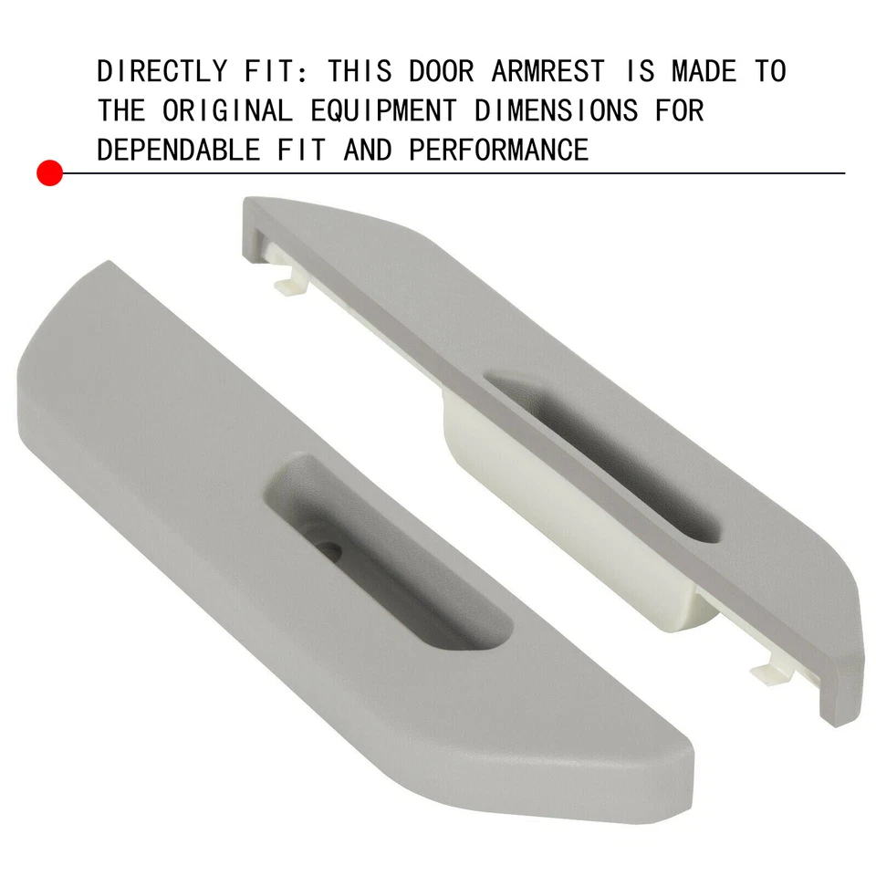 2x Apoyabrazos puerta delantera para Chevy Blazer C/K1500 2500 GMC Yukon gris 88 1990-93 94 Foto 4 de 4