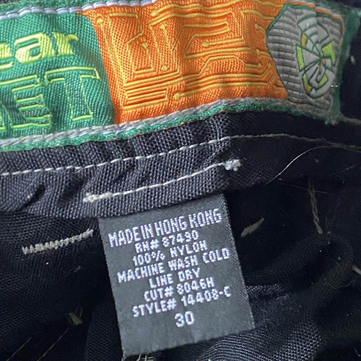 Vintage 90s Y2K Kik Wear Knet Nylon Baggy Wide Leg Rave Vintage 90s Y2K Kik Wear Knet Nylon Baggy Wide Leg Rave