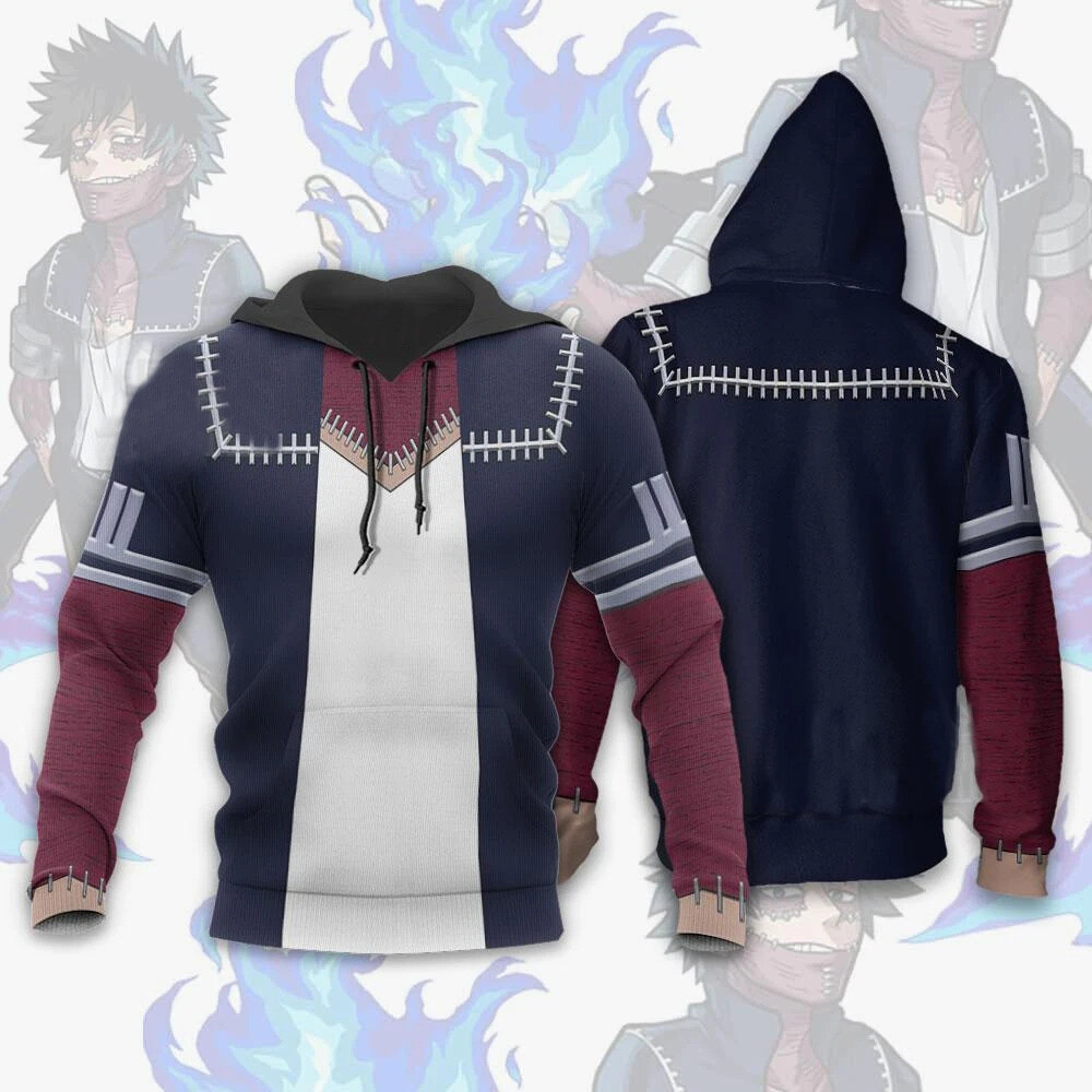 Academia Dabi Hoodie Sweater Hooded Men Sweatshirt Cosplay Costume | eBay
