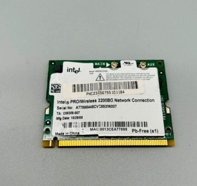 Intel Pro Wireless 2200BG Network Connection