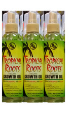 3 pack Bronner Brothers Tropical Roots Growth Oil, 8 Fl Oz