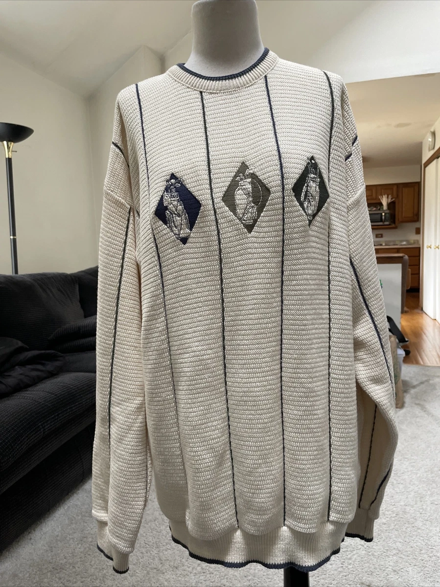 White cheap golf sweater