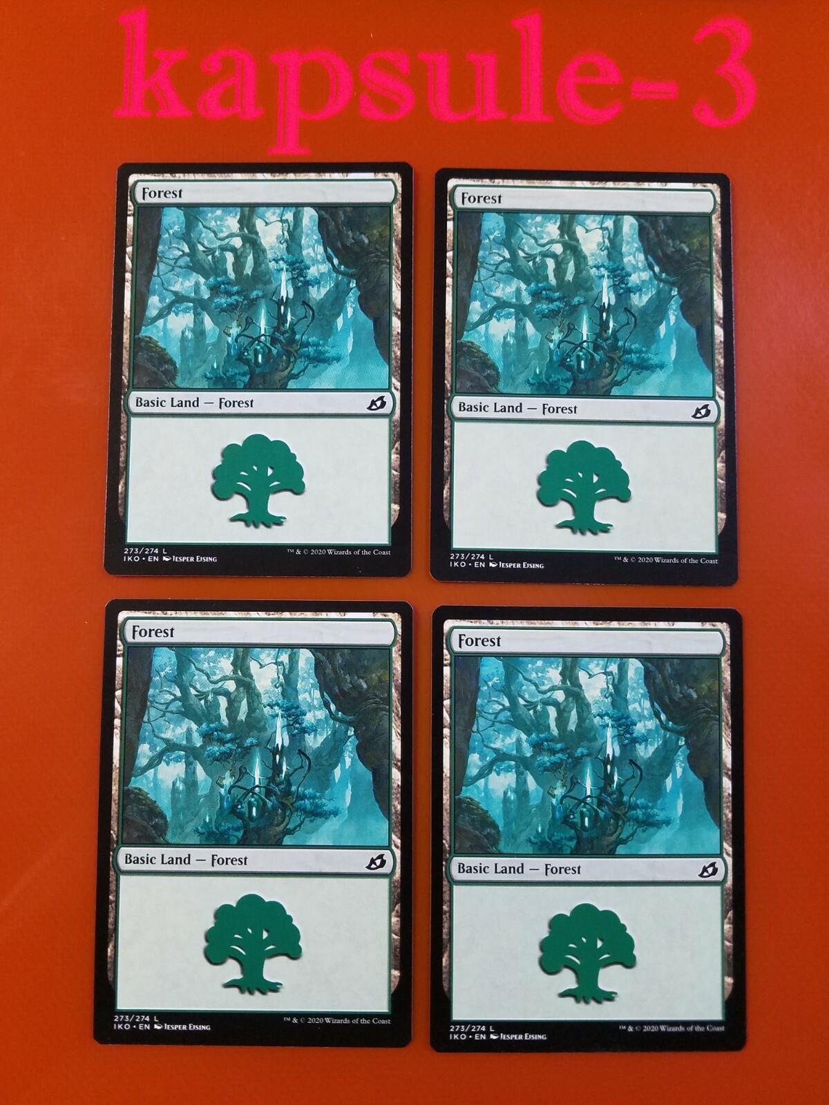 4x Forest | 273/274 | Ikoria Lair of Behemoths | MTG Magic Cards