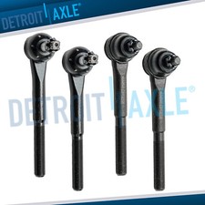 New 4 Pc Kit Outer And Inner Tie Rod Ends For Chevy K1500 Suburban Gmc - 4wd