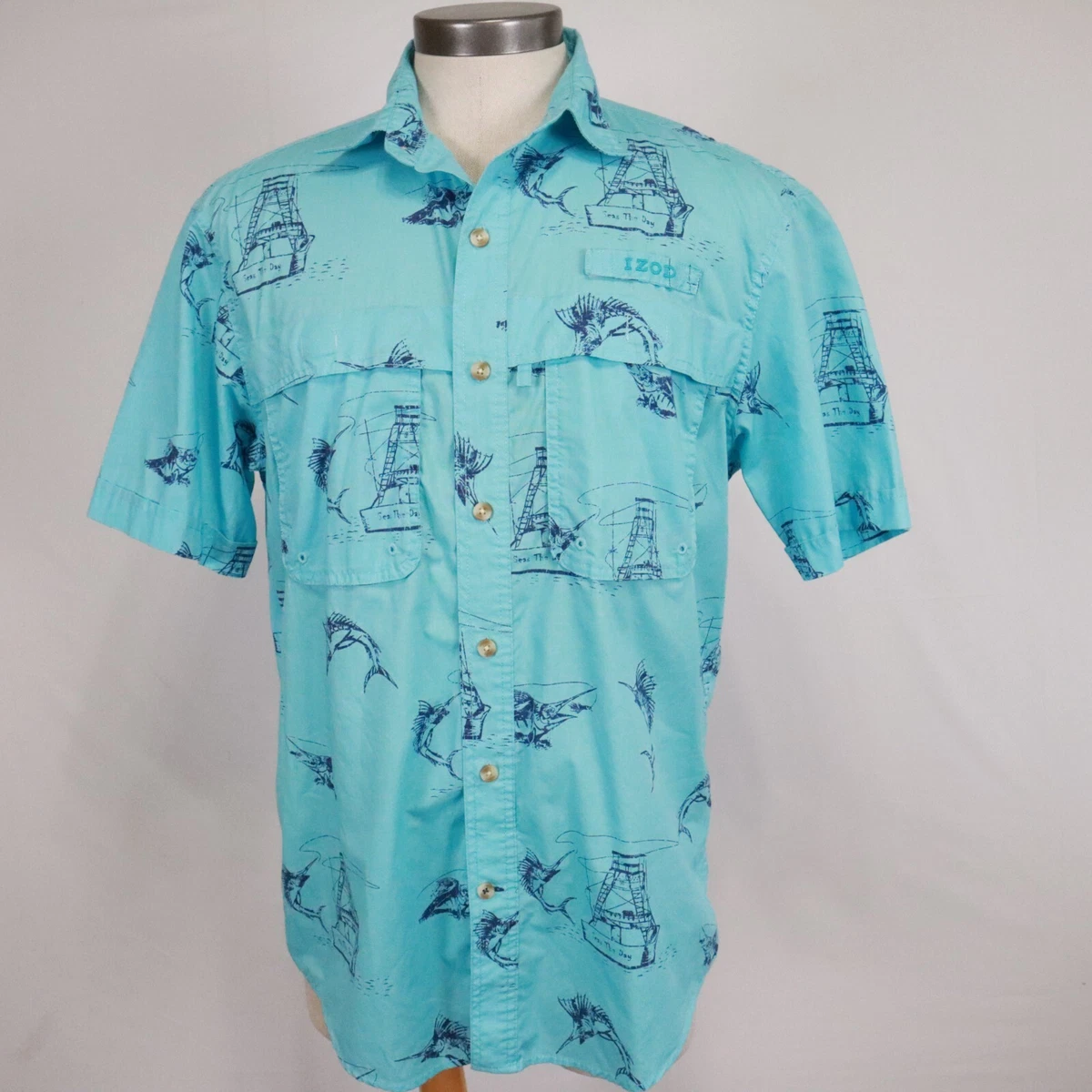 Izod saltwater short sleeve best sale shirts