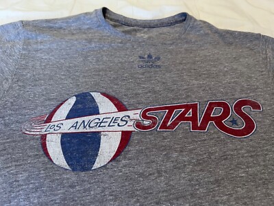 Los Angeles Stars ABA Basketball Adidas T Shirt Size Small Utah Stars