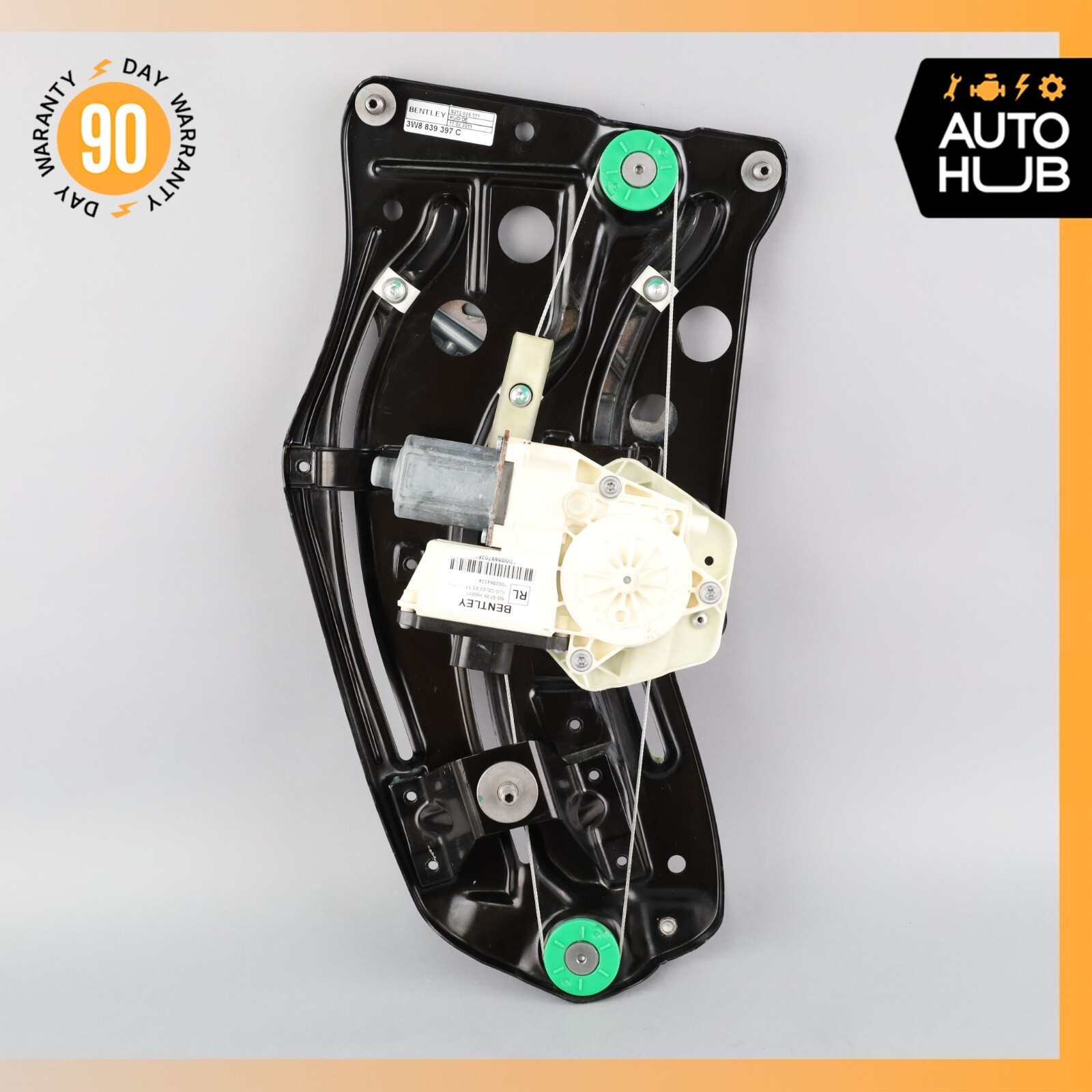 12-17 Bentley Continental GT Rear Left Side Quarter Window Regulator Motor OEM