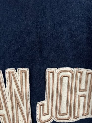 Sean John Spell Out Logo Sweatshirt Blue Y2K Hip Hop Vintage XL - Picture 5 of 6