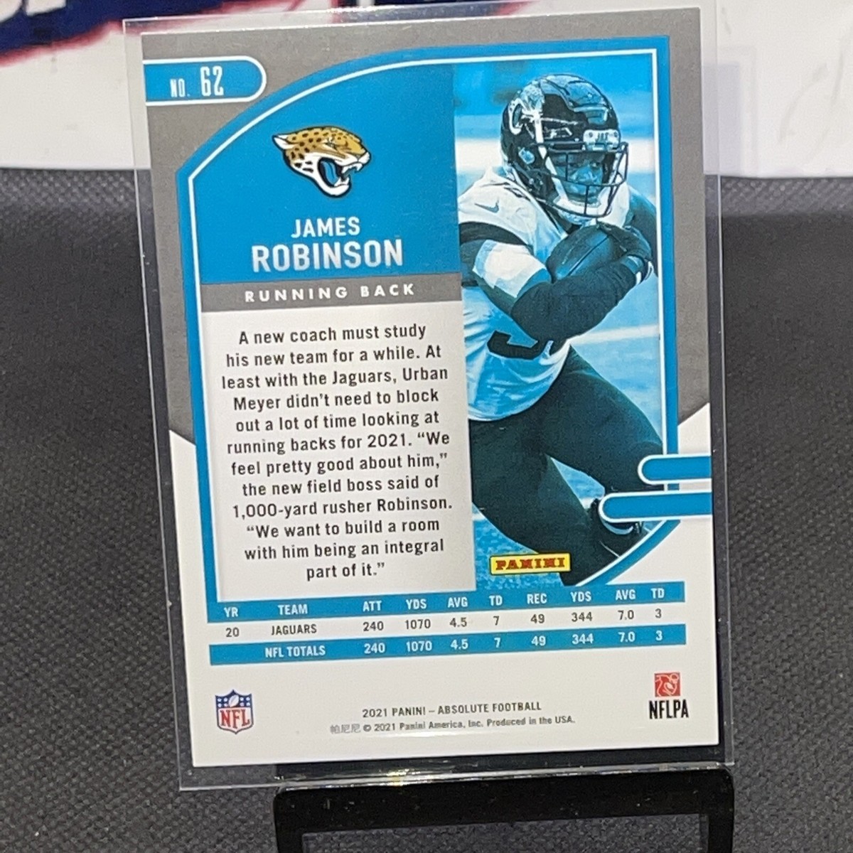 2021 absolute football james robinson /199 lazer sp 62 | eBay