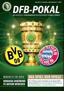 Dfb Pokalfinale 17 05 2014 Borussia Dortmund Bayern Munchen Inklusive Poster Ebay