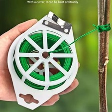 Strong Garden Wire For Climbing Plants Support Tying Fixing Green With Cutter