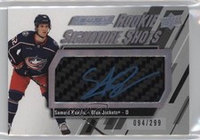2023 Upper Deck Engrained Rookie Signature Shots 94/299 Samuel Knazko Auto 0u2j