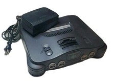Nintendo 64 N64 Console With OEM Power Adapter. NO AV CABLE