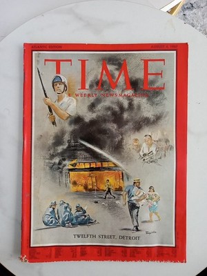 TIME MAGAZINE AUGUST 4, 1967 (TWELFTH STREET RIOT, DETROIT)  1967