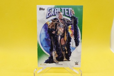 2025 Topps Exalted WWE Giulia #28 Green /50