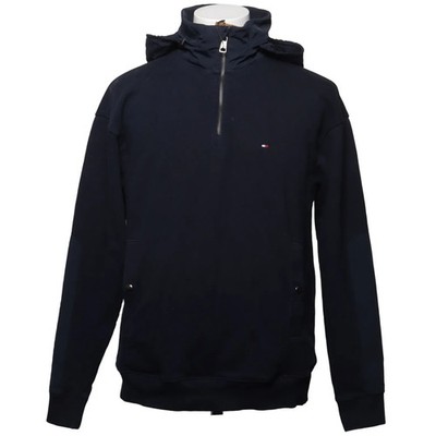 Tommy Hilfiger, Kapuzenpullover, Größe: M, Blau, Einfarbig, Sweat, Herren #scj