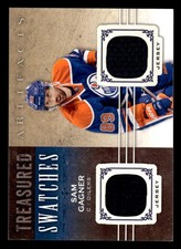 2014 UPPER DECK ARTIFACTS SAM GAGNER TS-SG TREASURED SWATCHES JERSEY BLUE OILERS