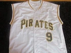 BILL MAZEROSKI #9 SIGNED AUTOGRAPHED BASEBALL JERSEY PITTSBURGH PIRATES COA 1