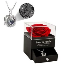 Gifts for Women Preserved Rose Eternal Flowers with Gift Box Eternal Black