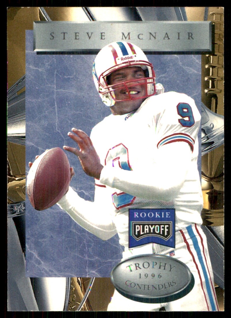 Steve McNair 1996 Playoff Trophy Contenders #75 Oilers NFL READ FREE SHIPPING