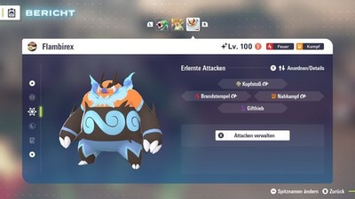 POKÉMON LEGENDS Z-A GERMAN FLAMBIREX LV.100 6IV/6DV SHINY PVP COMPETITIVE