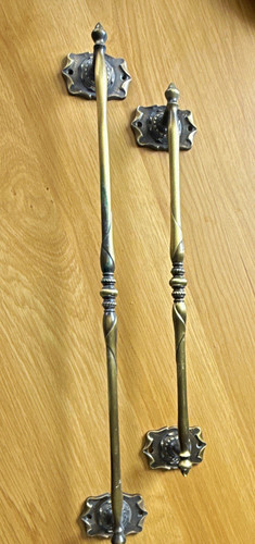 Amerock Carriage House collection. Vintage antique brass bathroom hardware set.