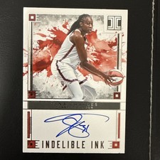 Tina Charles 2025 Panini Impeccable WNBA Indelible Ink Signatures Auto Sun /99