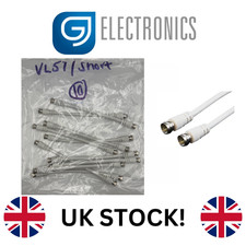 F Plug / F Plug (White), 0.15cm (x10 pieces)