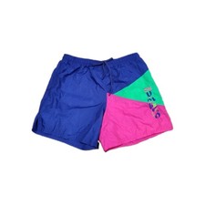 Vintage 90s Umbro Neon Colorblock Sand Soccer Shorts USA Made Adult Large
