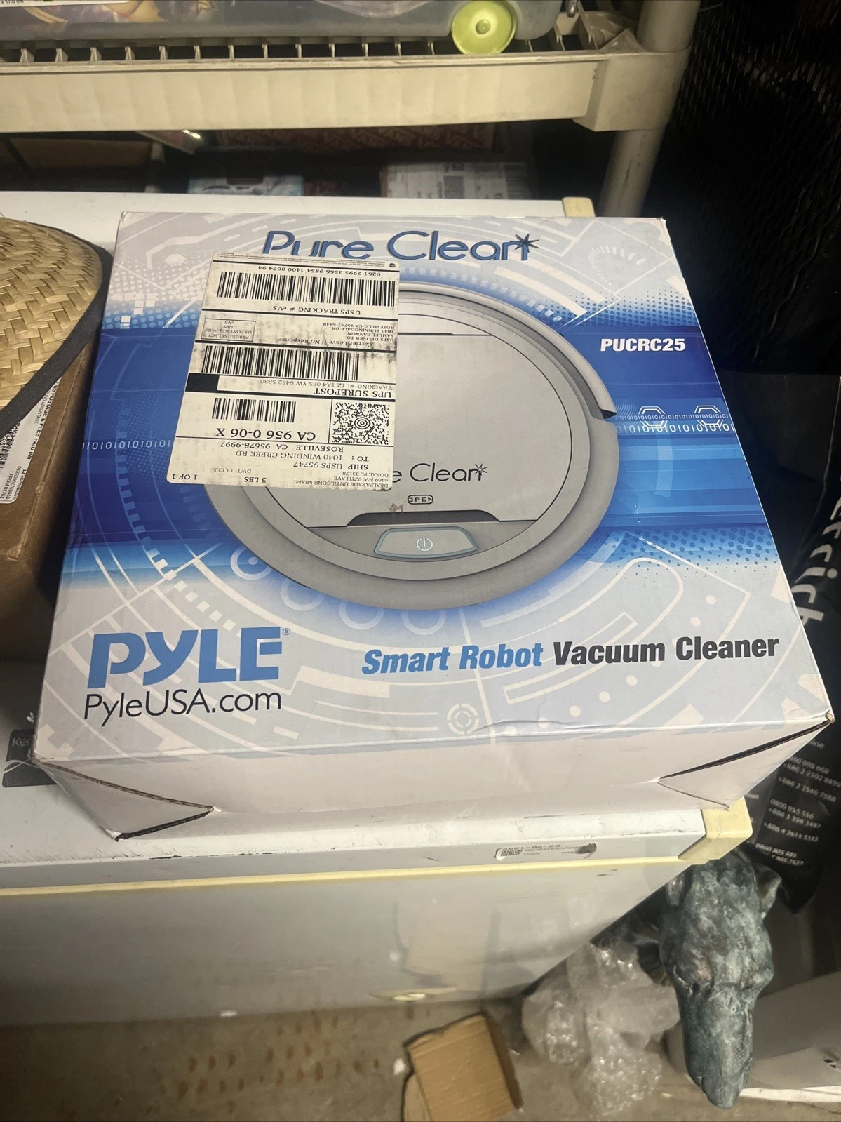 Pyle PUCRC25 PureClean Smart Automatic Robot Powerful Vacuum Cleaner, White