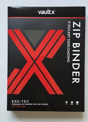 Vault X Exo-Tec Zip Binder SV10 Sealed Destined Rivals 9 Pocket First Edition