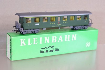 KLEINBAHN 394 SBB CFF GREEN B4 1st 2nd CLASS LOCAL COACH 003-5 BOXED on