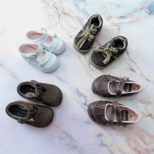 LOT of 4 Toddler Casual Shoes OshKosh Circo Girls Straps Laces Sizes 2 , 3 , 4
