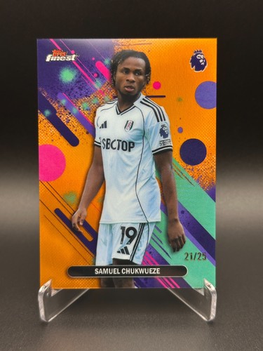Samuel Chukwueze /25 Orange - 2025-26 Topps Finest Premier League Fulham