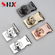 Locking Hasp and Staple with Keys Padlock Cupboard Shed Garage Lock 2.5"/3"/4"