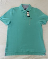 Tommy Hilfiger Classic Fit Coupe Classique Short Sleeve Polo Teal Men s S - NWT