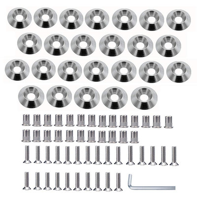 25PCS M5×20mm Stainless Fender Washer Bolt Kit Widebody Engine Fastener