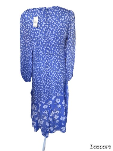 NWT Periwinkle Soft Lined Cato Dress sz Small Long Sheer Sleeve - Picture 3 of 4