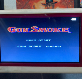 Famicom NES Game Gun Smoke (IC Chips,Label Sticker is re-printed)