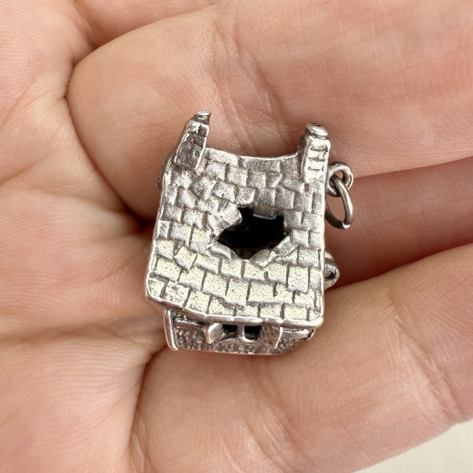 Haunted House OPENS Ghost Dangling Inside 925 Ste… - image 8