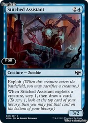 Stitched Assistant 81/277 Innistrad: Crimson Vow Foil Common