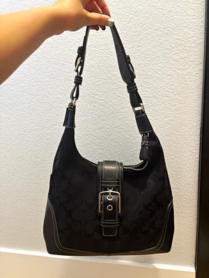 バッグ rare coach 10074 hobo black signature Coach Black Signature Hobo Bag for sale - eBay