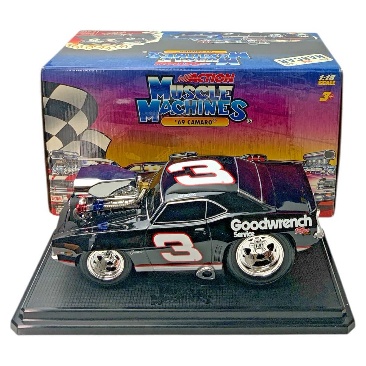 Muscle Machines 1/18 Dale Earnhardt Sr. #3 Goodwrench 1969 Camaro